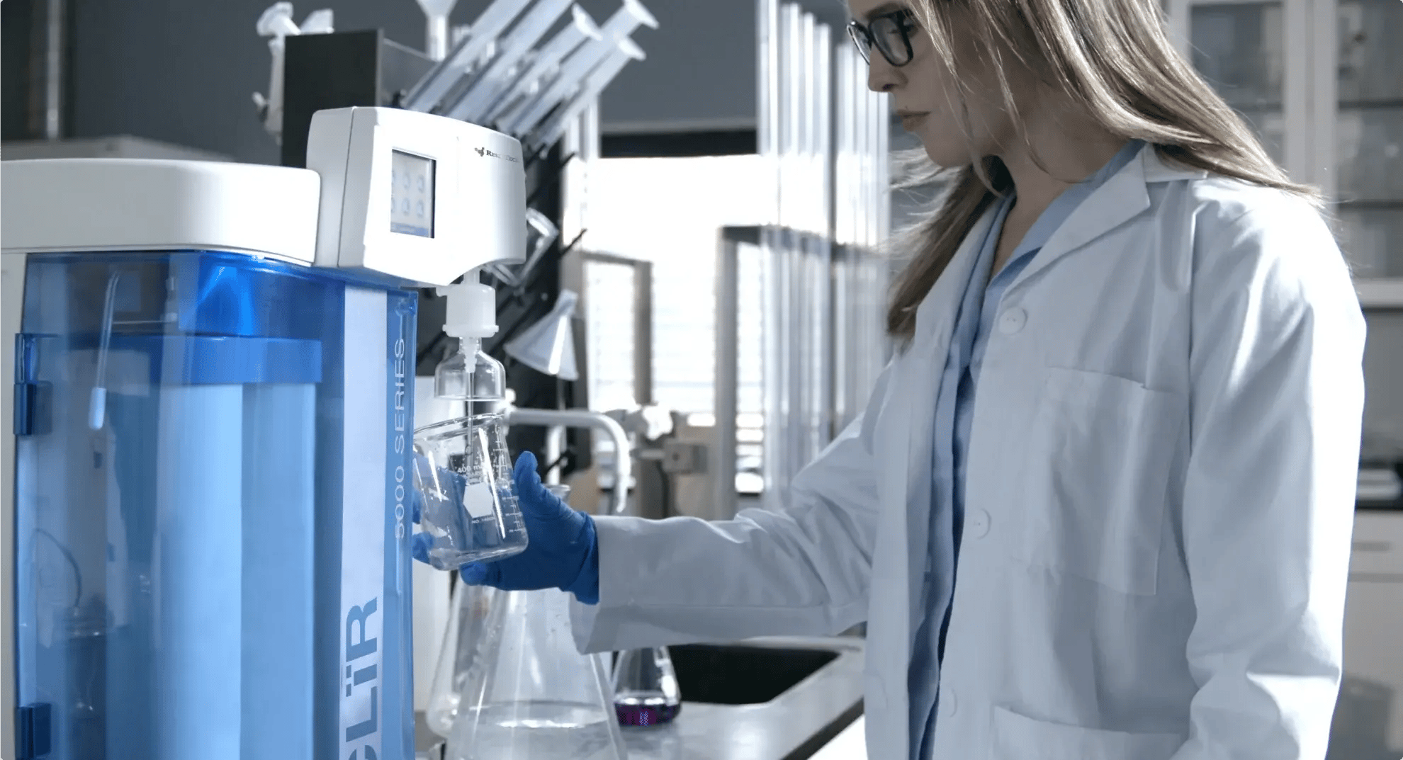 ResinTech ultrapure lab water system CLiR 5000